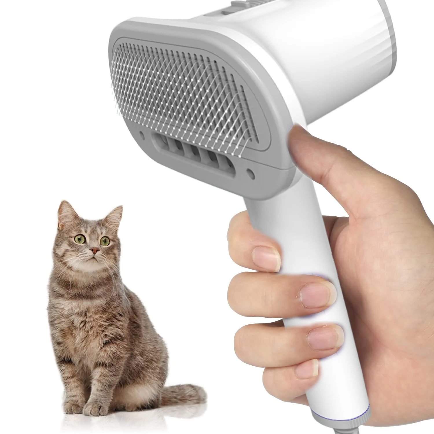 

Multifunctional Animal Hair Dryer Electric Brush For Grooming Dogs 2-In-1 Motor Cat Fur Air Blower Comb Pet Grooming Accessories