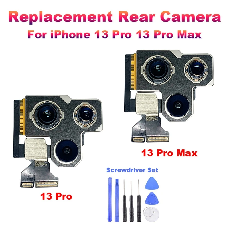 Main Rear Camera For Iphone+Screwdriver Tool Rear Camera Lens Back Camera Flex Cable Camera Repair Phone Parts