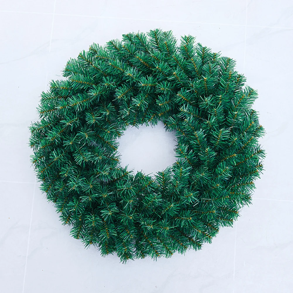 Artificial Pine Needle Rattan Christmas Garland Decorative Gree Wreath Pendant Ornaments Wedding Party Christmas Decoration