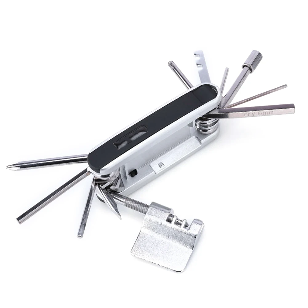 

13 in 1 MTB Mountain Bicycle Multipurpose Wrench Screwdriver Tyre Lever Bike Repair Maintenance Spoke Cycling Multi Tool