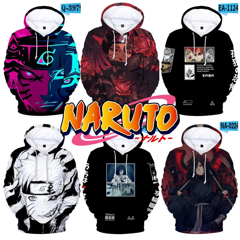 

Uchiha Itachi Sasuke Sharingan Uzumaki Naruto Akatsuki Sweatshirts Hoodies Men Outerwear Coat Oversized Hooded Thin Jacket