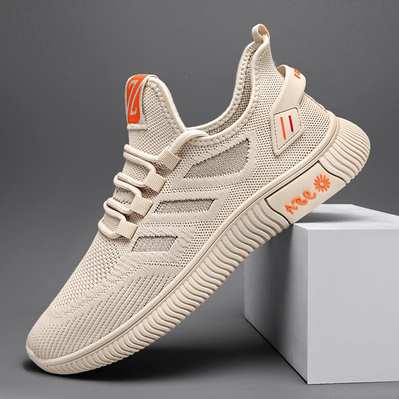 

Men's Breathable Mesh Soft and Comfortable Running Sneakers Lightweight Men's Shoes 2022 New Trend All-match Casual Shoes