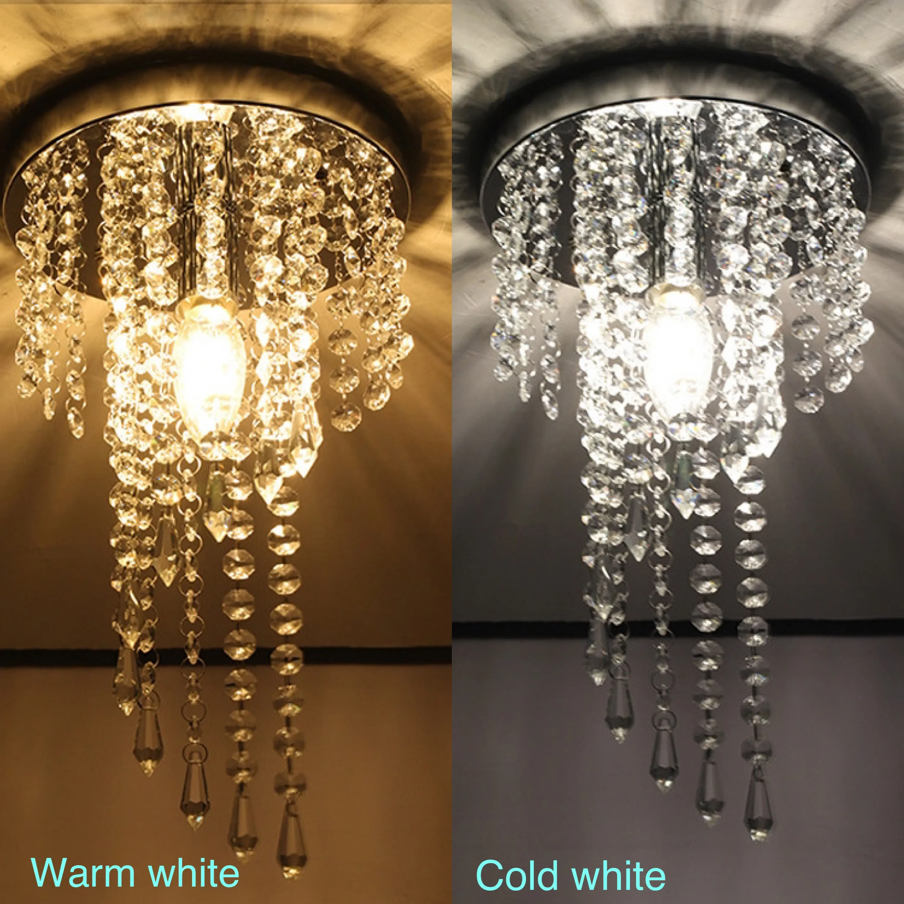 Хром/золотой блеск E14 светодиодный хрустальный потолочный светильник для кухни