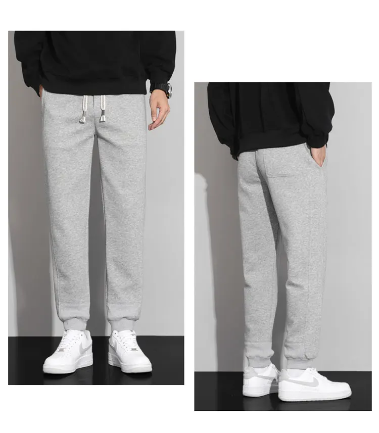 Осень 2024 повседневные спортивные брюки простые однотонные ветрозащитные и