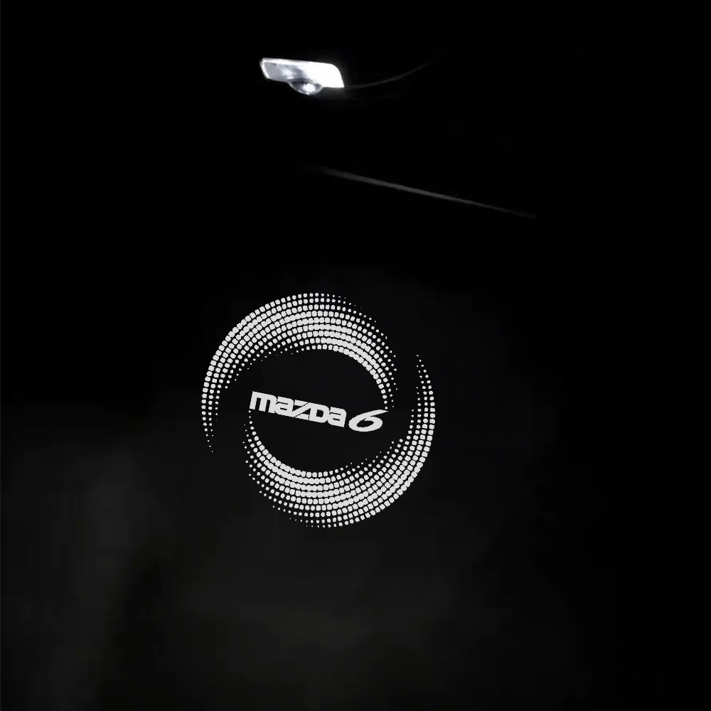 

2 шт. Светодиодные дверные приветственные огни для Mazda 6 GH 2008 2009 2010 2011 2012 2013 Mazda6 Atenza Аксессуары для лазерного проектора