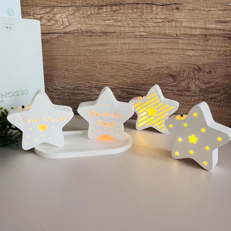 Коробка для хранения с пятиконечной звездой гипсовая силиконовая форма сделай