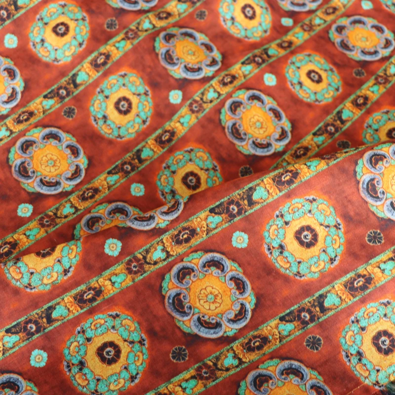 Dunhuang высококачественная ткань из натурального чистого рами с цифровой печатью