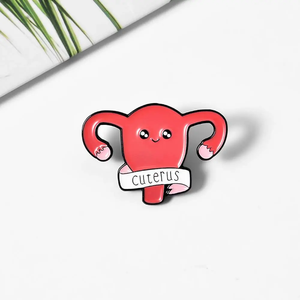 

Jewelry Accessories Funny Feminism Icons Travel Commemorative Enamel Pin Uterus Womb Brooches Badge Lapel Brooch