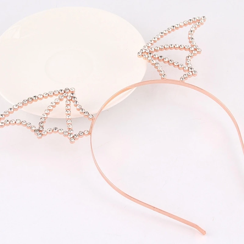 

Bat Wing Shape Headband Woman Halloween Party Wash Face Headband