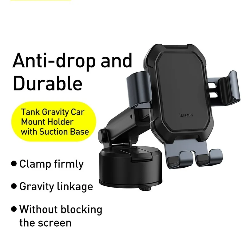 

Baseus Gravity Car Phone Holder Suction Base Mount Universal Car Holder For Phone in Car Mobile Phone Holder Stand For iPhone
