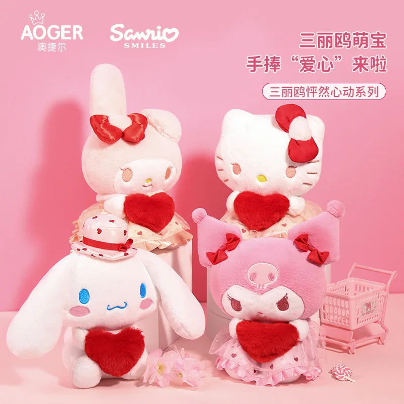 

Sanrio Cinnamoroll Kuromi My Melody Hello Kitty Boneka Tangan Imut Lembut Mainan Lembut Anime Boneka Cinta Untuk Anak Perempuan