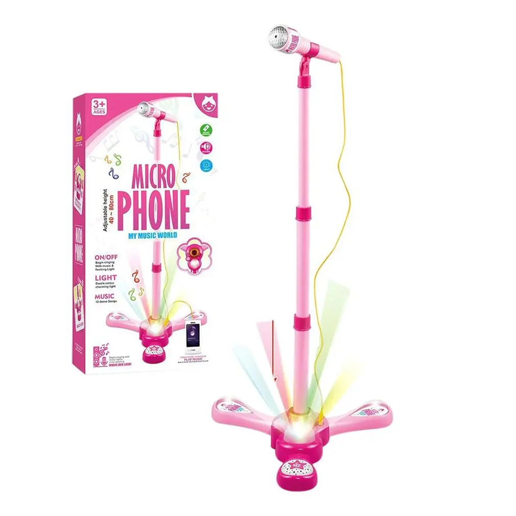 

Kids Karaoke Mini Stand Type Microphone Karaoke Machine Karaoke Music Instrument Toy Gift For Boys Girls