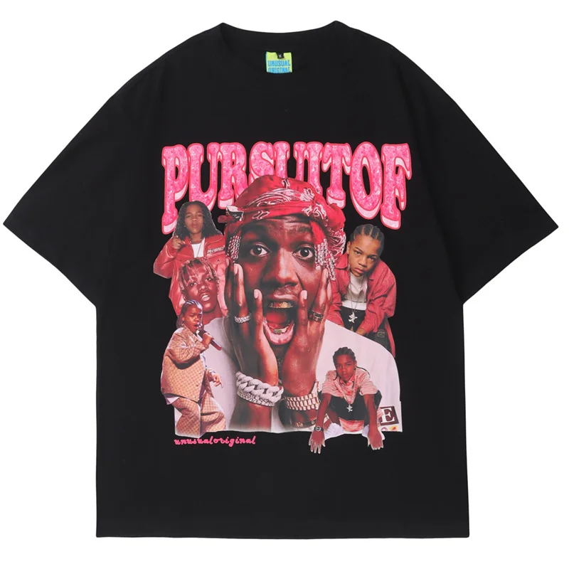 

Men Hip Hop Streetwear Oversized T Shirt Letter Figure Print Harajuku T Shirts Summer Fashion Casual Cotton Short Sleeve Tops