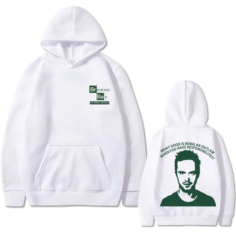 

What Good Is Being An Outlaw When You Have Pesponsibilitrs Hoodies Breaking Bad Jesse Pinkman Double Sided Print Hoodie Tops Men