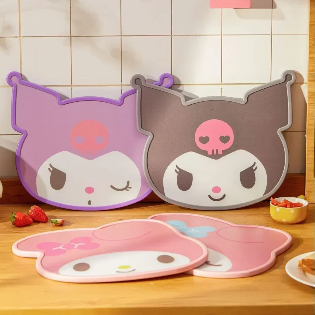 Фото Разделочная доска Sanrio My Melody в форме мультяшного персонажа, из пищевого полипропилена, двусторонняя, для фруктов и детского питания №1