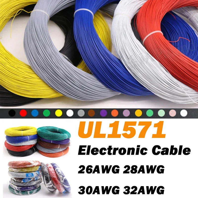 

UL1571 Гибкий многожильный кабель из ПВХ 26AWG 28AWG 30AWG Электронный провод из луженой меди