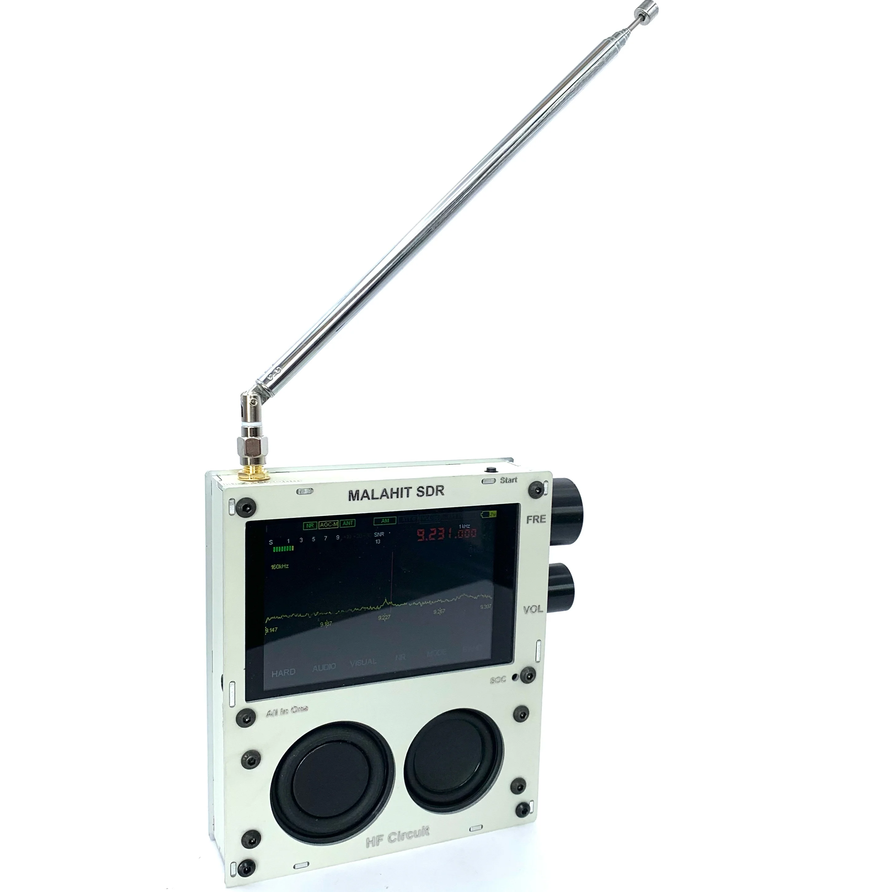 

SDR-MAX 1.10C Firmware 50KHz-2GHz Malachite SDR DSP Receiver Software Radio Denoise AM SSB NFM WFM Full Mode 3.5 Inch IPS Screen