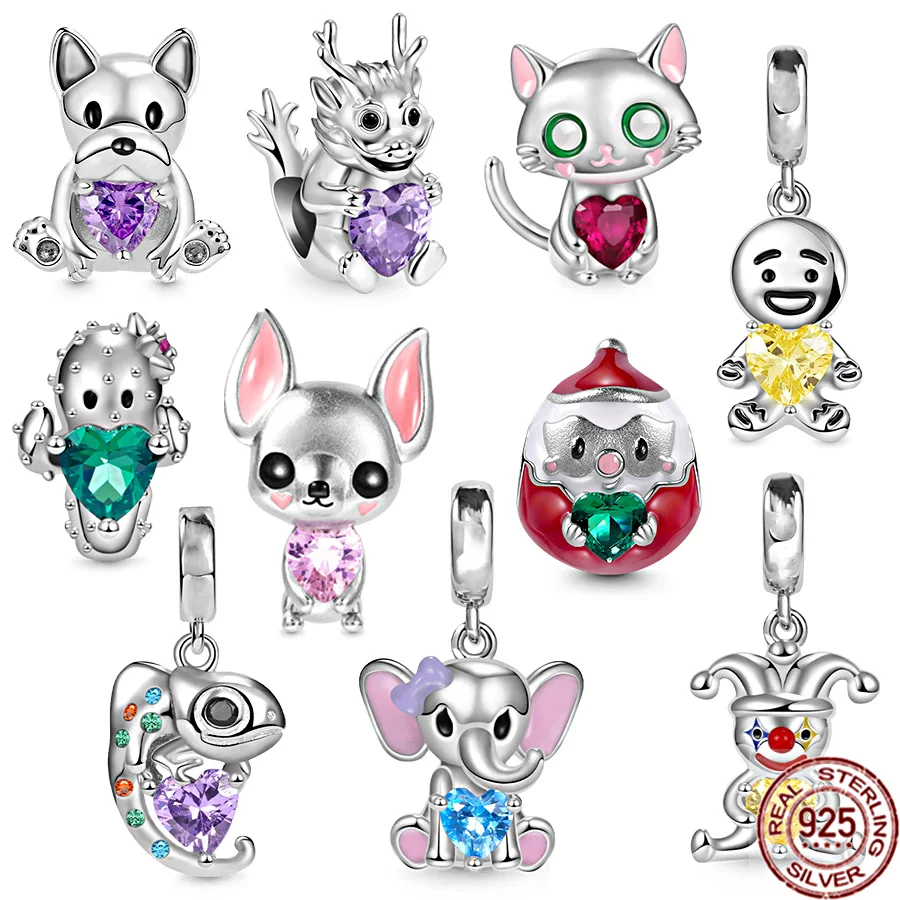 Браслет Pandora женский из серебра 925 пробы с бусинами