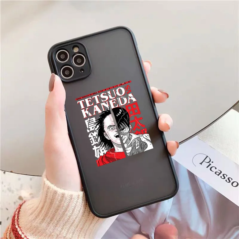 Ударопрочный чехол Akira 84 для телефона iPhone 12 13 11 Pro Max SE20 X XS XR 7 8 6Plus черный Жесткий