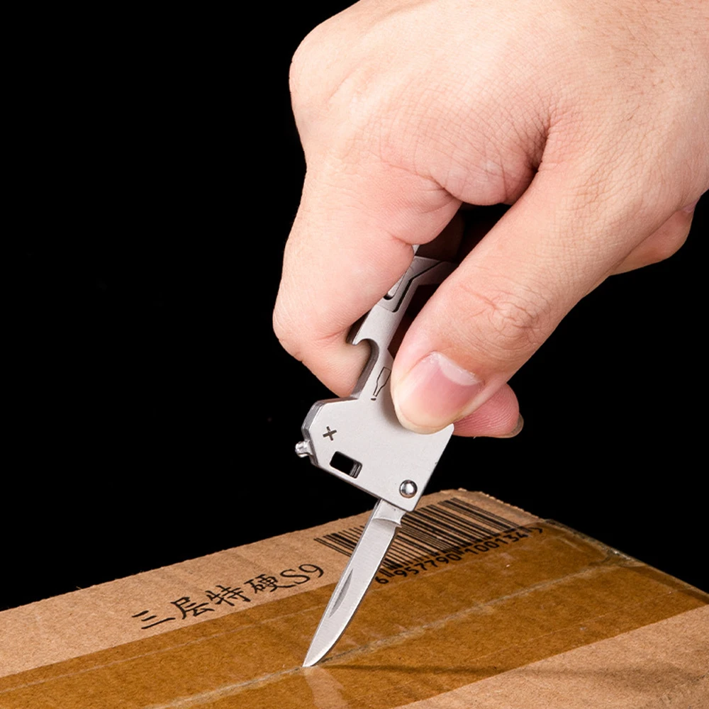 Брелок Caressolove складной брелок из нержавеющей стали карманный нож портативный