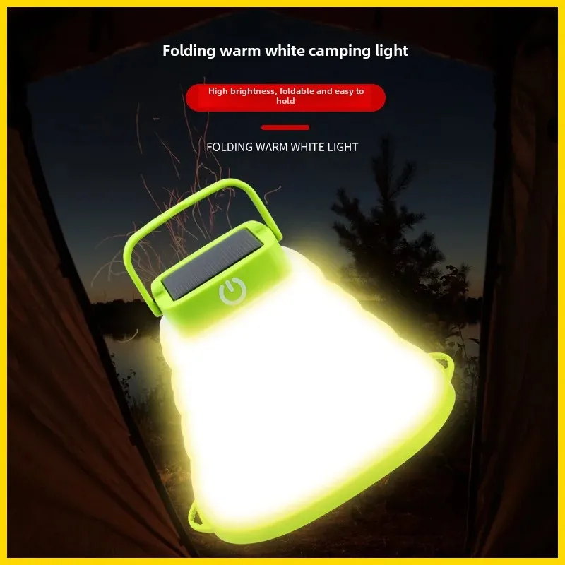 Портативный светодиодный солнечный светильник для кемпинга водонепроницаемый