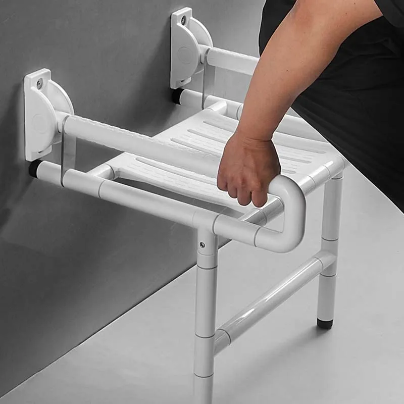 Небольшой складной квадратный металлический стул для пожилых людей Сверхлегкий