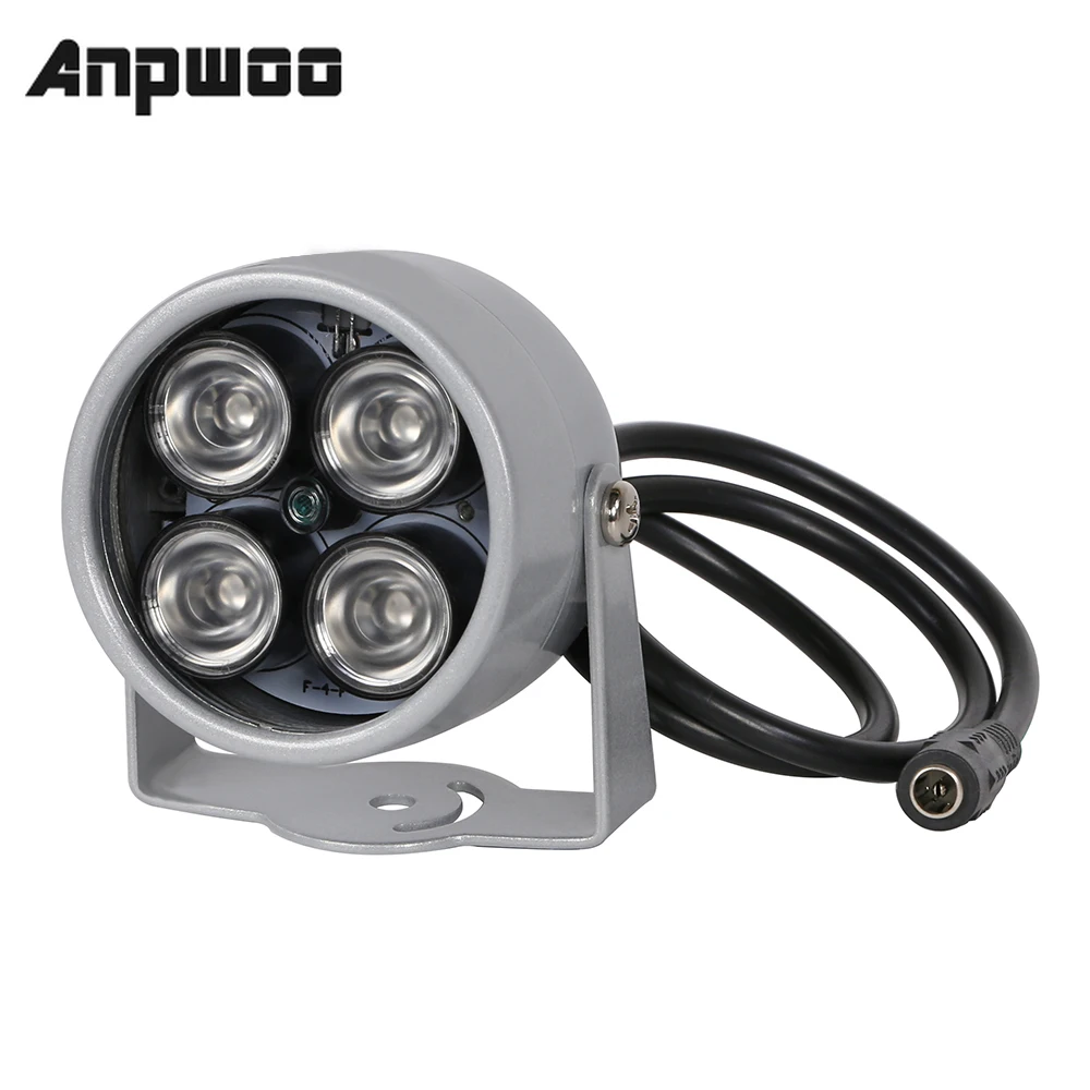 

ANPWOO CCTV LEDS 4 array IR led illuminator Light IR Infrared waterproof Night Vision CCTV Fill Light For CCTV Camera ip camera