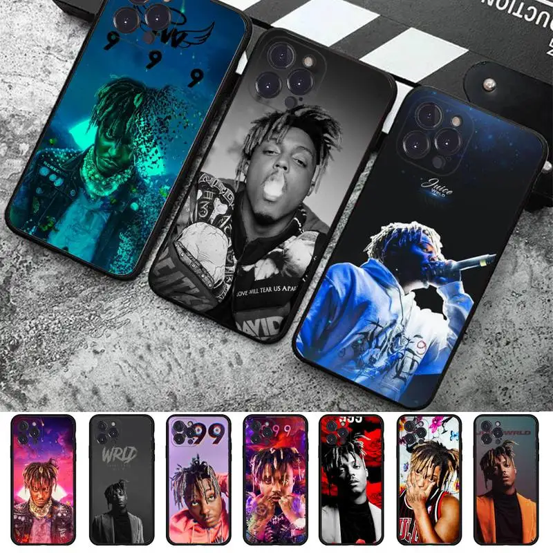 

YNDFCNB Juice WRLD Phone Case For iPhone 8 7 6 6S Plus X SE 2020 XR XS 14 11 12 13 Mini Pro Max Mobile Case