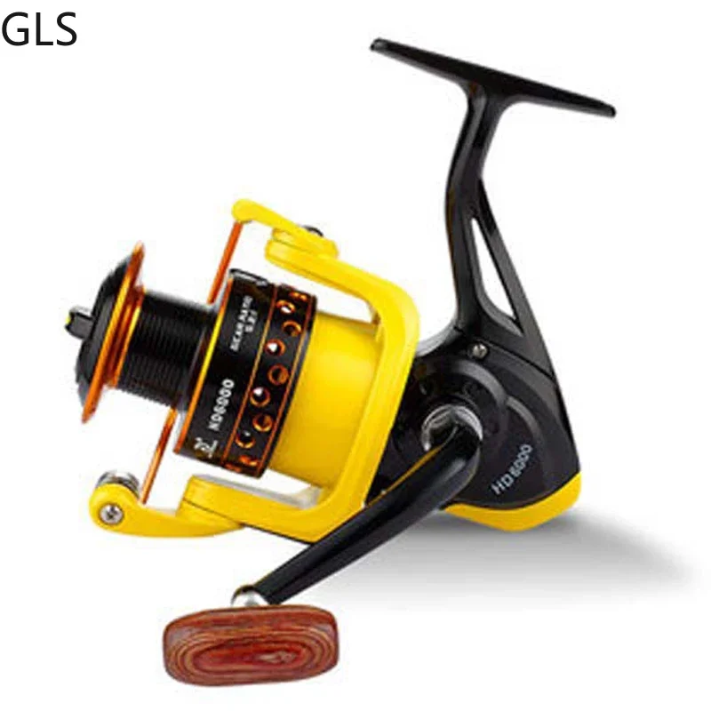 GLS новые рыболовные катушки 5 1: 1/5.2:1 полностью Металлическая катушка с деревянной