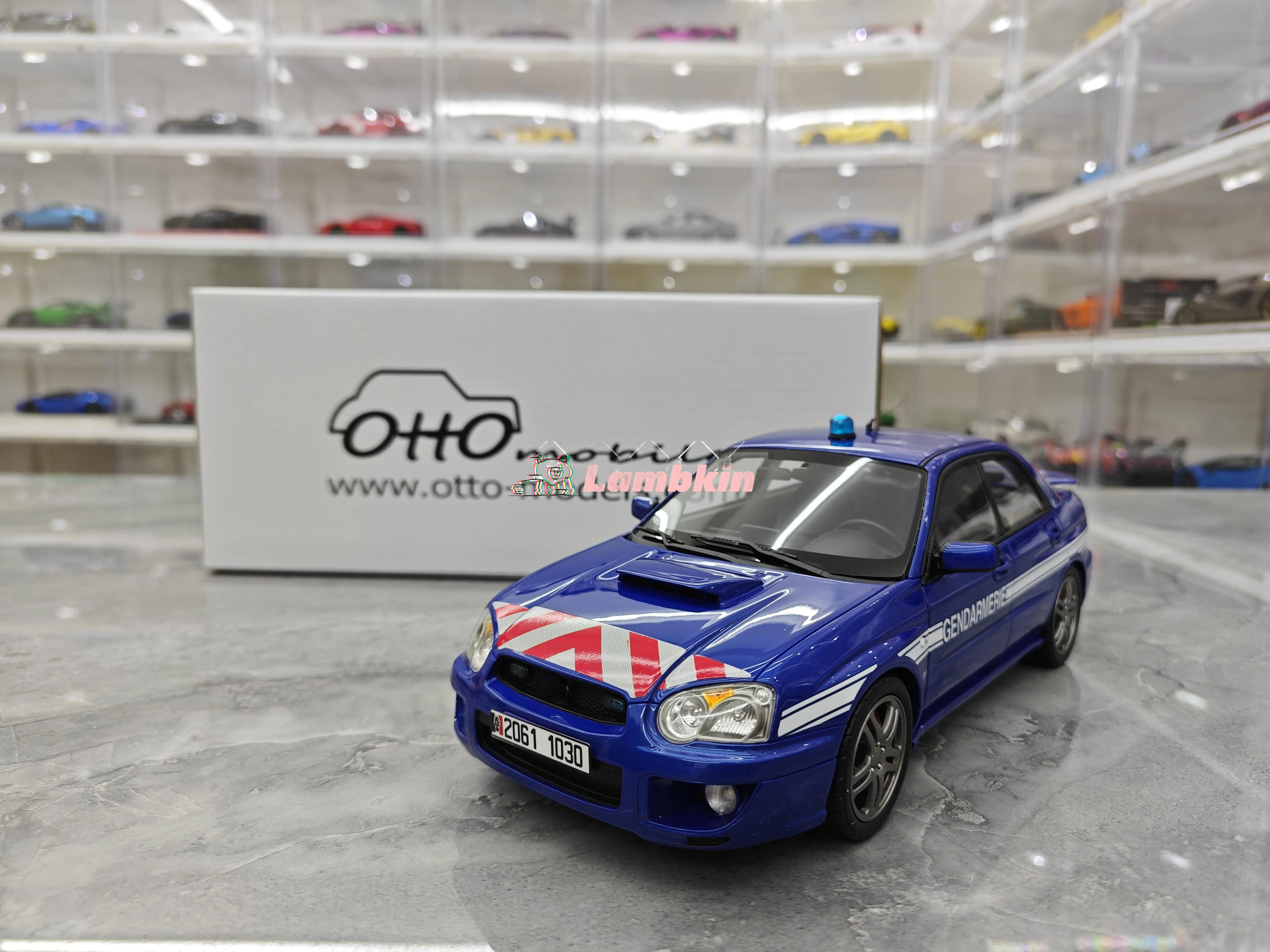 OTTO 1/18 IMPREZA STI WRX модель безопасного автомобиля из смолы украшение нельзя открывать