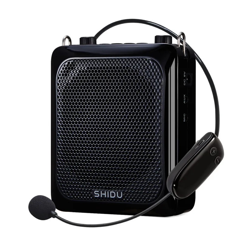 SHIDU 25W Portable Wireless Voice Amplifier for Teacher 4000mAh Battery Bluetooth Speaker with Microphone Echo AUX Recording S28
