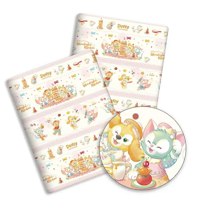 Ткань Диснея 140x50 см хлопчатобумажная ткань с героями мультфильмов лоскутная