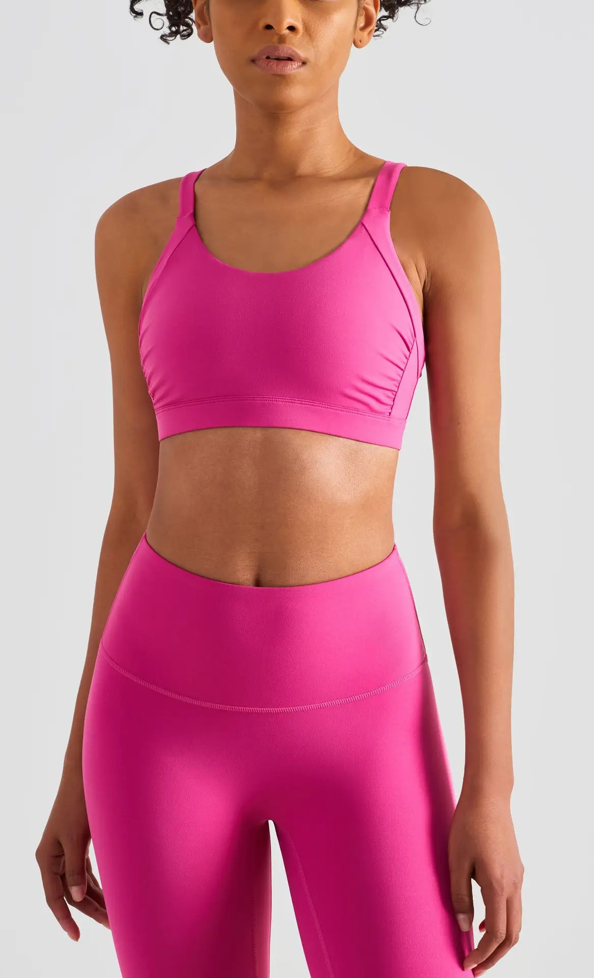 Women Push Up Exercise Sports Bra Tops Backless  Padded Workout Vest  Fitness Yoga Brassiere