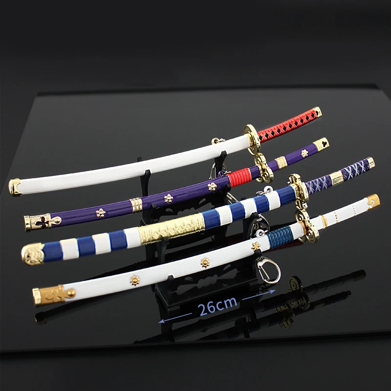 Цельный брелок для ключей Roronoa Zoro Yamato Ame No Habakiri осенний водный катана