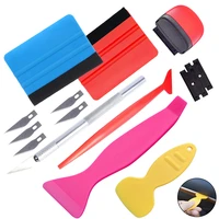 vinyl wrapping car good tools carbon fiber decal film carving knife micro squeegee felt kit auto window tinting car accessories