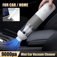 portable 120w cordless car vacuum cleaner 9000pa suction rechargeable car vacuum washable filter mini cleaning tool for car home