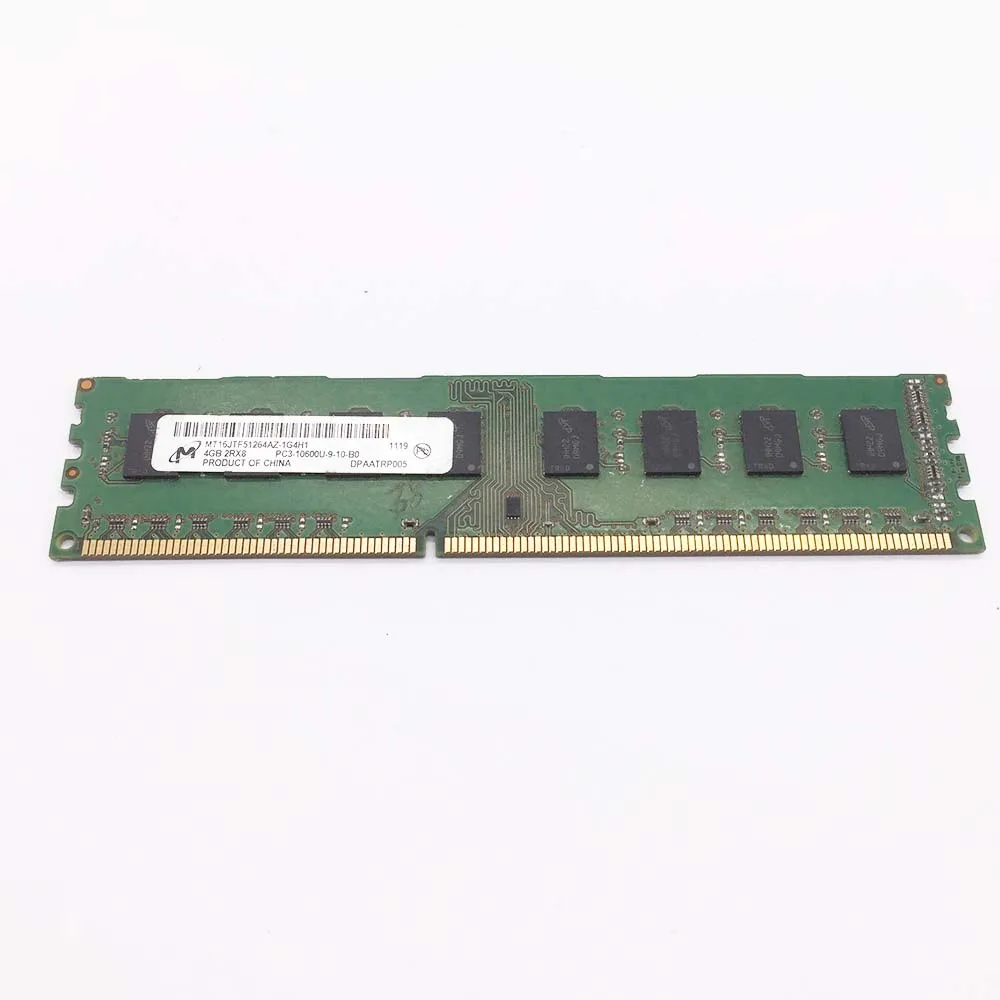

Память SDRAM DDR3 4 Гб 10600U MT16JTF51264AZ-1G4H1 1Rx8 ОЗУ для настольного компьютера подходит для Micron 10600U-4G