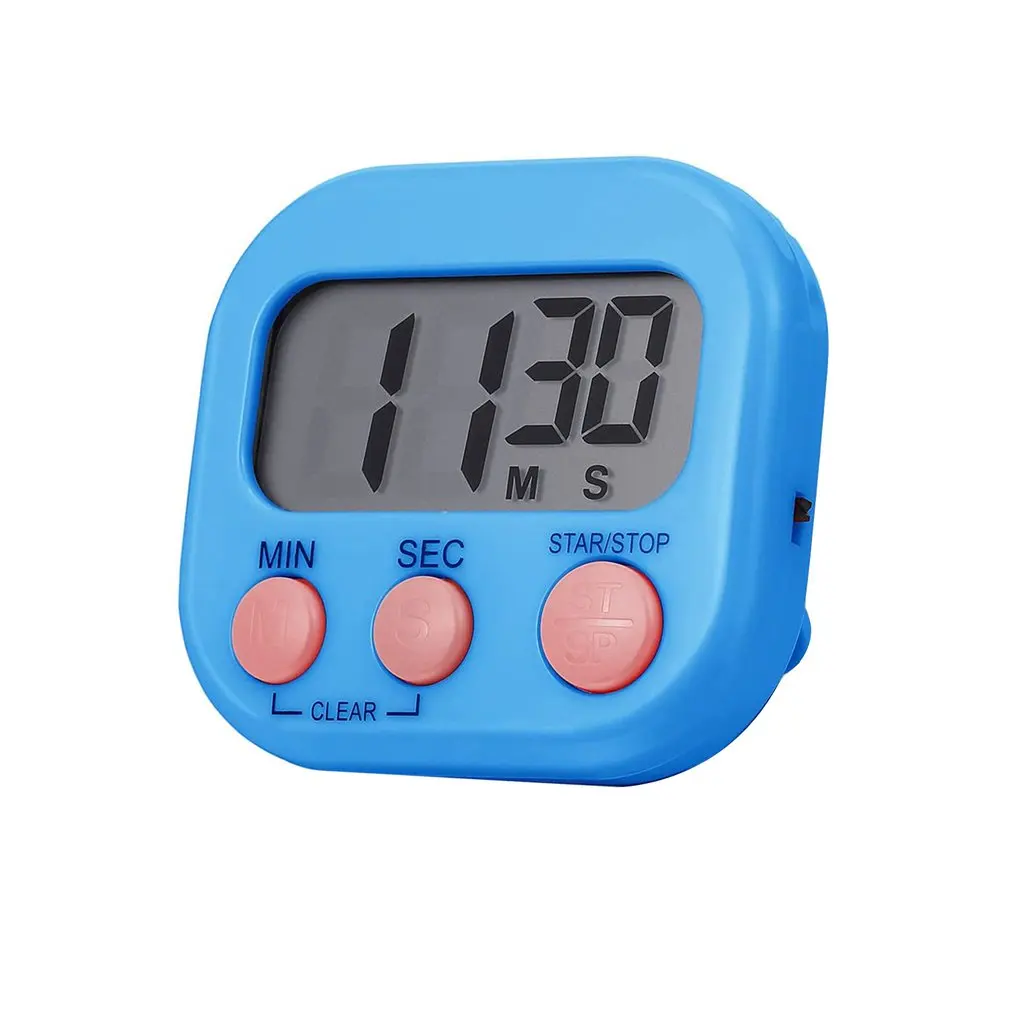 

Цифровой кухонный таймер с магнитным кухонным таймером обратного отсчета Громкий будильник Секундомер Большой цифровой таймер для пригот...