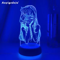 anime 3d lamps junji ito collection tomie for bedroom decor nightlight birthday gift manga junji ito collection led night light