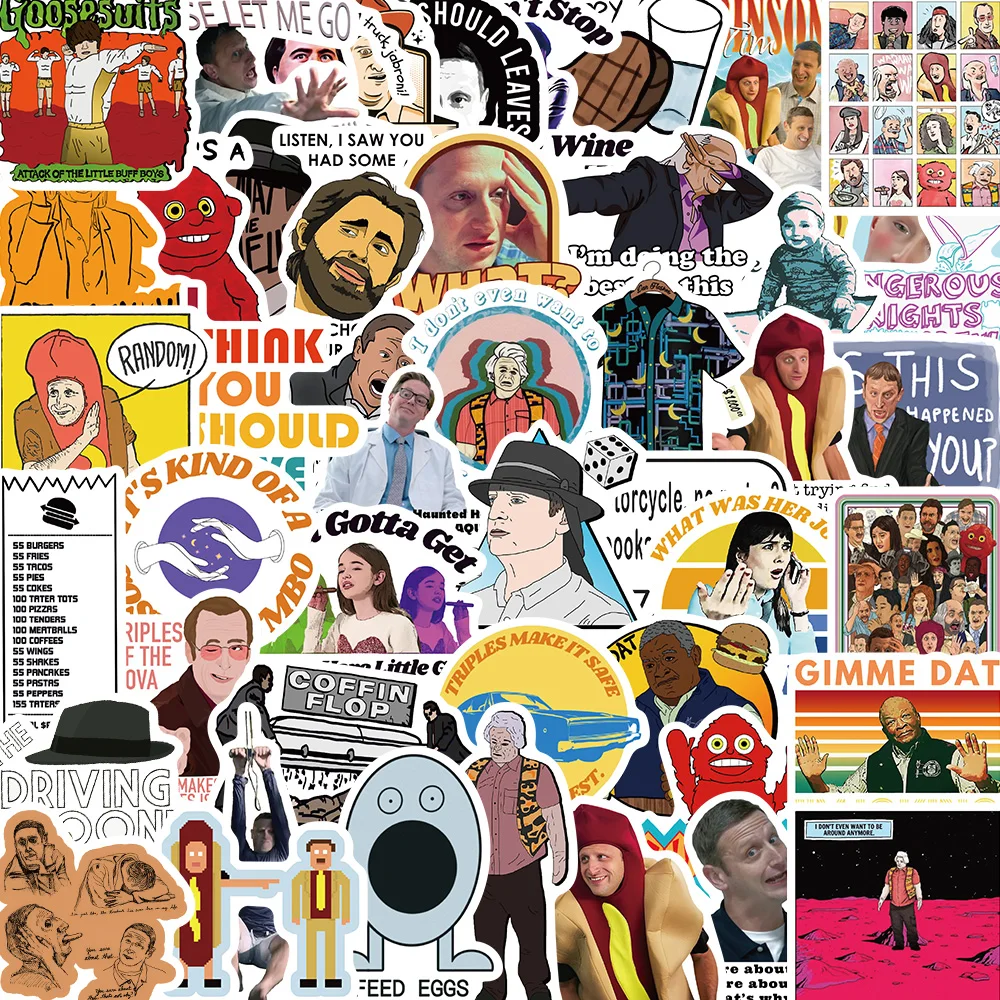 50 Шт. Водонепроницаемые Наклейки Для ТВ-шоу Телефонов Ноутбуков Чемоданов