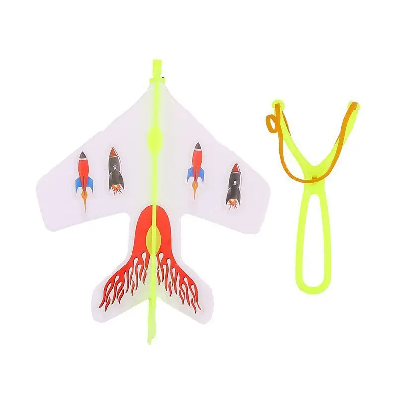 Рогатка сияющая со светодиодной вспышкой уличный эластичный вертолет