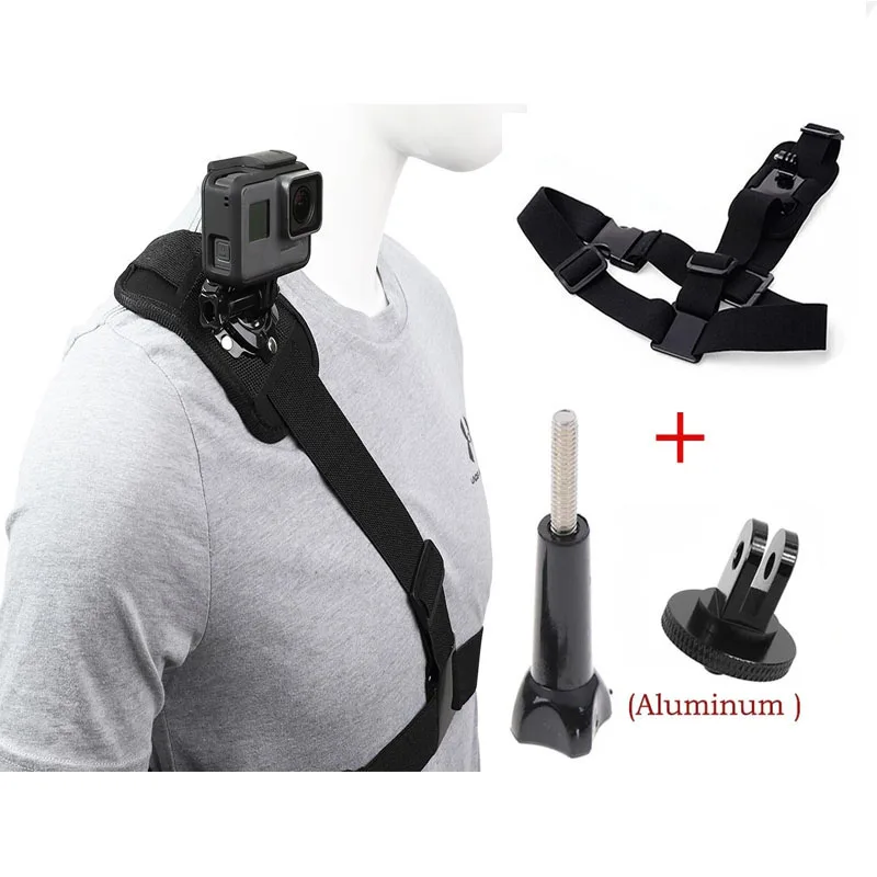 

Для Gopro Hero 11 Mini черный ремень на одно плечо нагрудный ремень кронштейн для Gopro 10 9 Insta360 X3 DJI аксессуары для спортивных камер