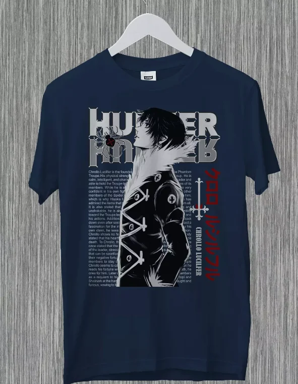 Chrollo Lucilfer Phantom Troupe 0 лидер Hunter X забавная подарочная футболка в стиле аниме