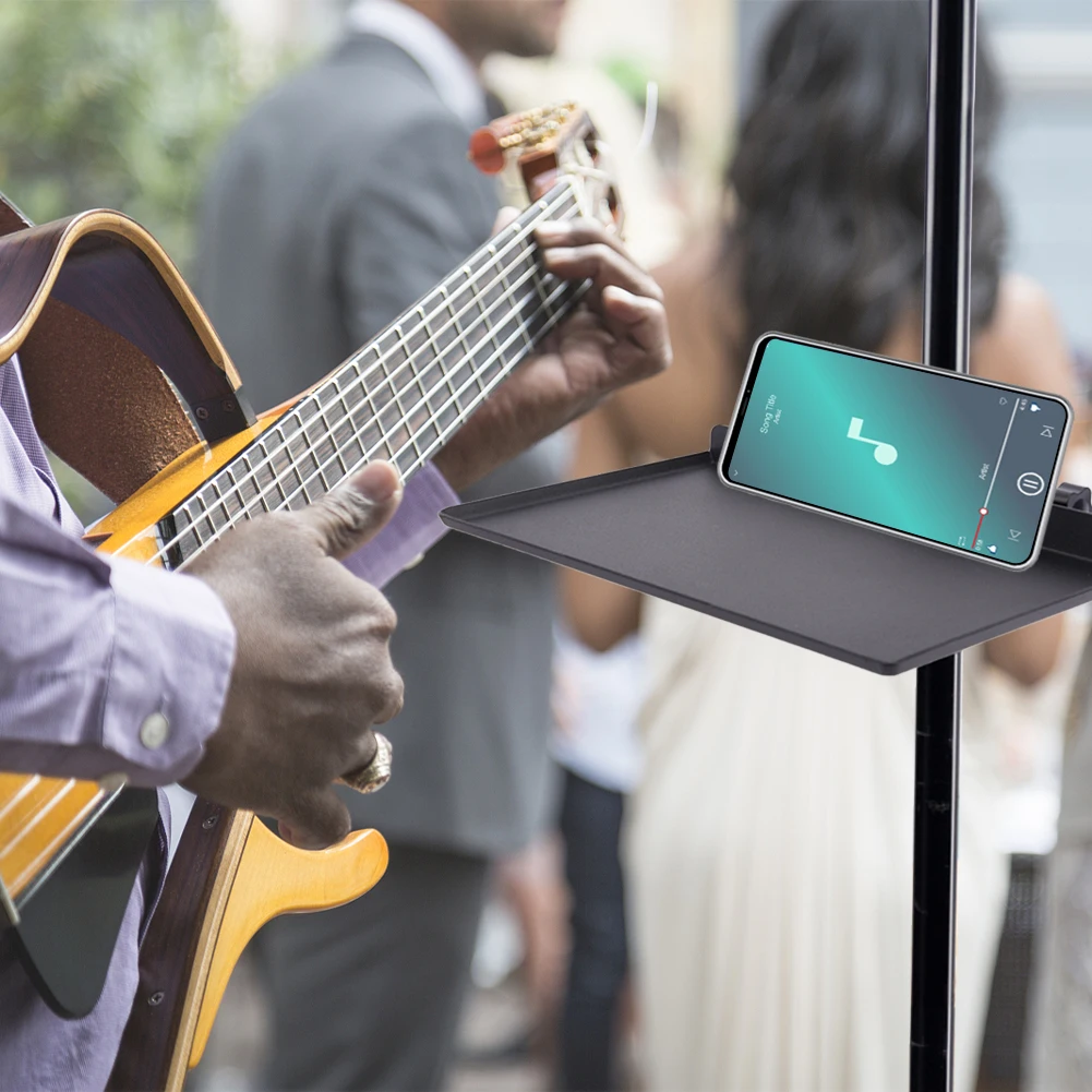 Live Tripod Iron Phone Clip Microphone Stand Sound Card Tray Replacement Holder Horizontal Placement