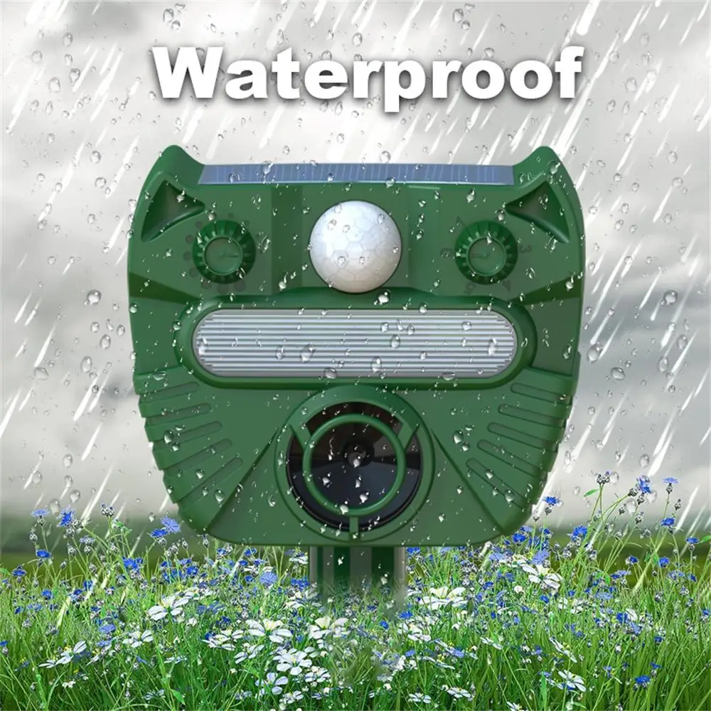 Отпугиватель животных на солнечных батареях Ultra-sonic белки репеллент оленей