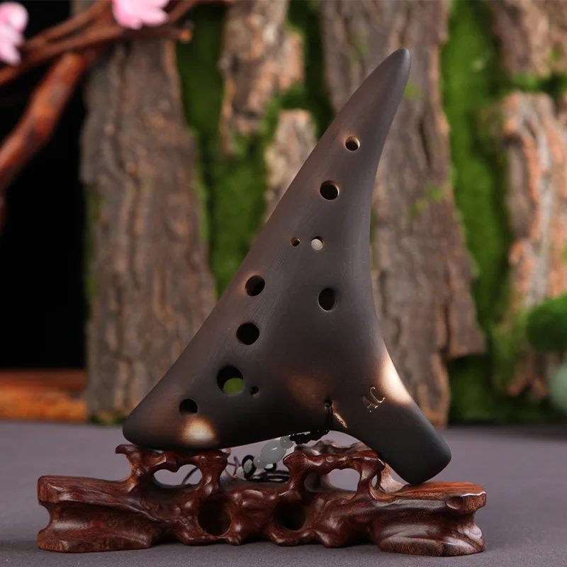 

12 Hole Ocarina Ceramic Alto C Legend of Ocarina Flute Music Instrument Plastic Ocarina 5 Colors Drop Shipping