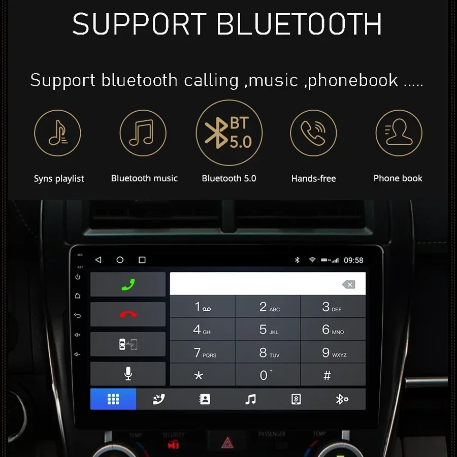 Автомобильный DVD-плеер Carplay 8 дюйма IPS Android 13 0 ГБ + 256 GPS Wi-Fi Bluetooth радио для VW Touareg T5