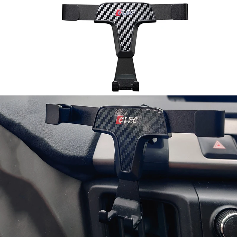 

Carbon fiber car phone holder dedicated mobile phone brcket gravity gps holder cell phone mount stand for Toyota RAV4 2014-2018