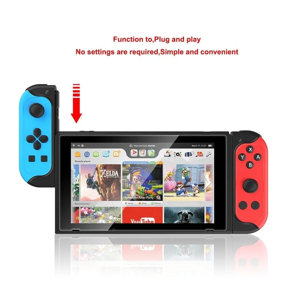 

Беспроводной контроллер JYS для Nintendo Switch joy, джойстик, NFC, Скриншот, вибрация, 2 турбо рукоятки, консоль NS