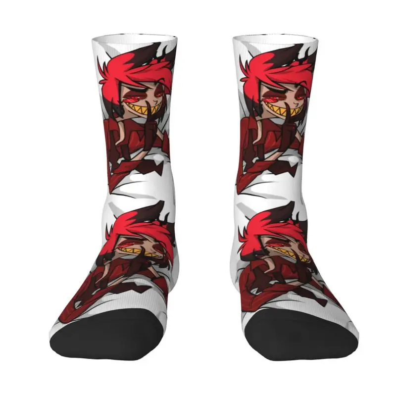 Носки с забавным принтом Helluva для мужчин и женщин эластичные летние осенние